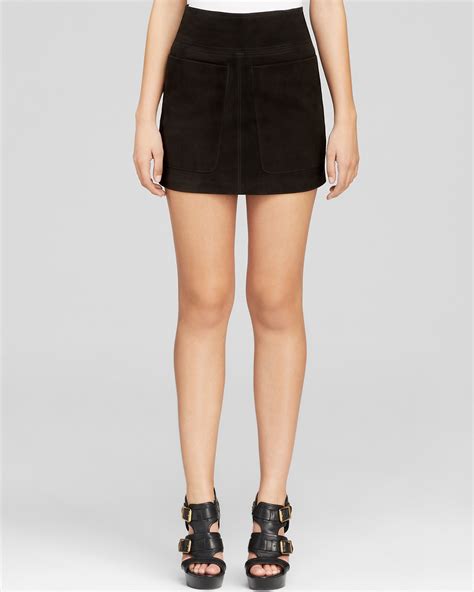 burberry brit suede mini skirt|checked pleated mini skirt.